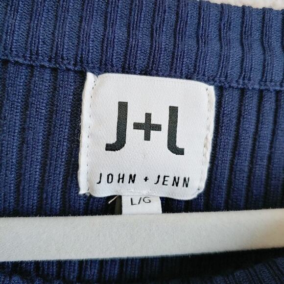 John + Jenn Ribbed Crewneck Pullover Sweater Sz L - Picture 5 of 7